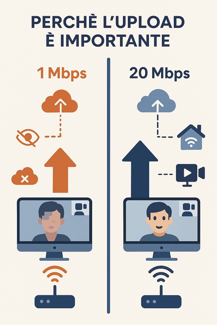 Perché l'upload è importante - Infografica